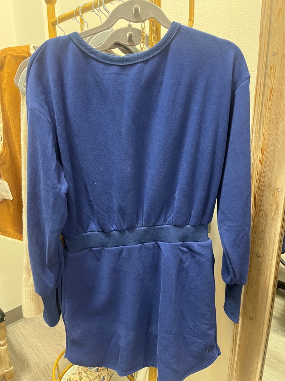 Long Sleeve Women's Dress in Deep Blue